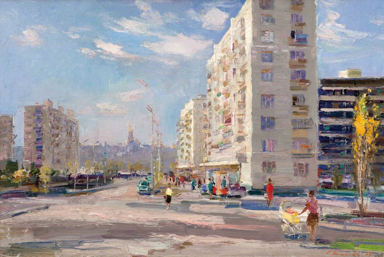 Русанівка 1966 року. Художник С. Шишко