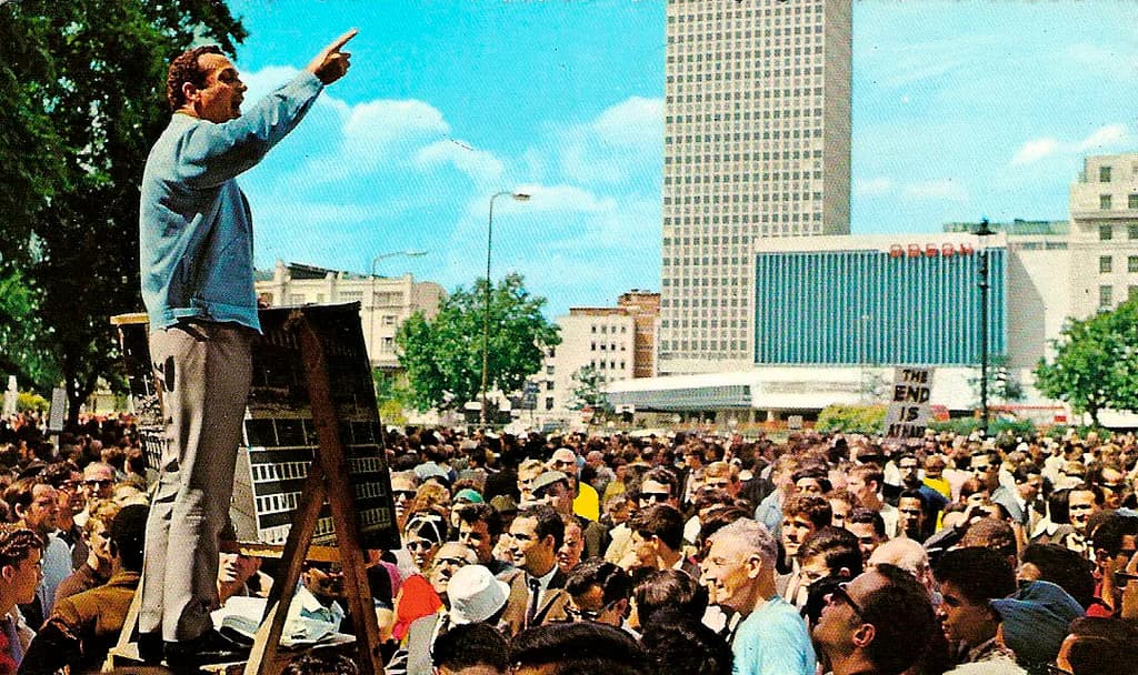 «Куток оратора» у Гайд-парку. Лондон, 1970-ті.