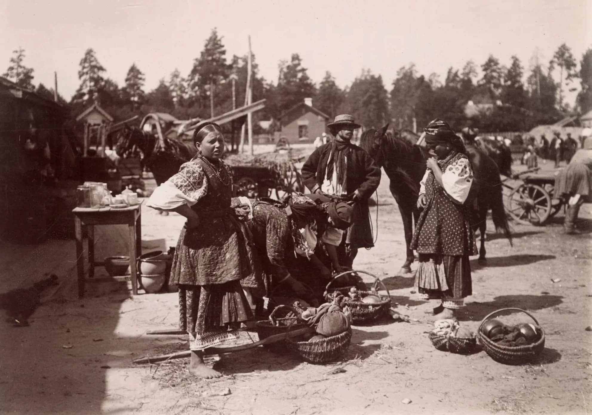 Ринок у Будаївці, 1897 р. Джерело: localhistory.org.ua