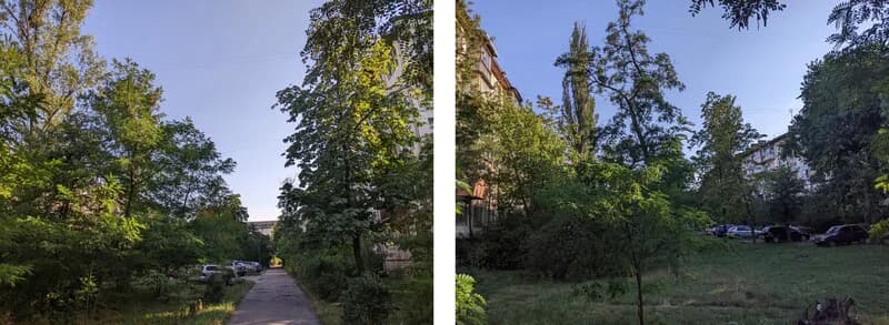Прибудинкова територія у районі радянської забудови Соцміста у Києві, 2022